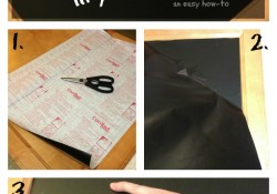 Contact Paper Chalkboard How To